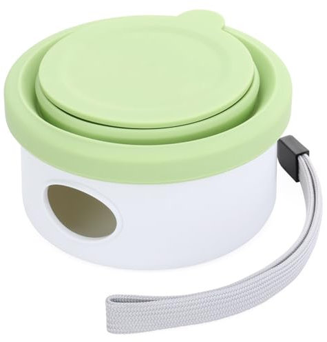 Mitili Hundenäpfe Faltbare Reiseschale, Silikon Haustier Reisenapf, Tragbare Hundenapf für Kleine Hunde und Katzen, Hunde und Haustiere für Wasser und Futter, Trinknapf Fressnapf für Camping (Grün)