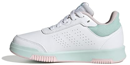 adidas Unisex Kids Tensaur Sport Training Lace Shoes, FTWR White/Clear Pink/semi Flash Aqua, 3.5 UK