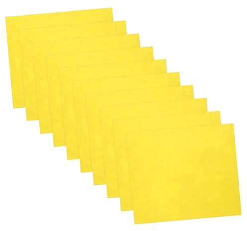 PRETYZOOM 10piezas Paños De Cocina Absorbentes De Fibra De Bambú Trapos Antiadherentes Amarillos para Fregar Platos Paños De Limpieza Reutilizables para Usar La Cocina
