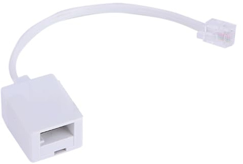 JAZOKA 1 Pcs RJ11 to BT Socket Adapter Standard RJ11 Plug to BT Telephone Socket Landline Port Converter Phone to Ethernet Connector for 6P4C Telephone, FAX Machine, Phones, Modems, Routers & Printers