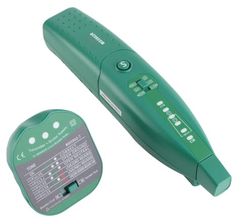 Steckdosentester mit Taschenlampe, Sicherungsfinder für Leistungsschalter, Unterstützung für Batteriestandwarnsteckdosentester für den Wiederaufbau des Stromnetzes und die (MS5902TD EU)