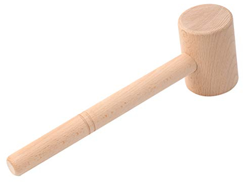 Cabilock 1stk Kinderhammer Spielzeug Meeresfrüchte Hammer Werkzeuge Für Meeresüchte Schalentiere Holz Schalentierhämmer Meeresfrüchte Werkzeug Hummerhammer Mini Holz Gavel Hölzern Keks Eier
