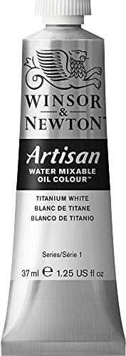 Winsor & Newton Artisan Water Mixable Oil Paint, Titanium White, 37ml Tube