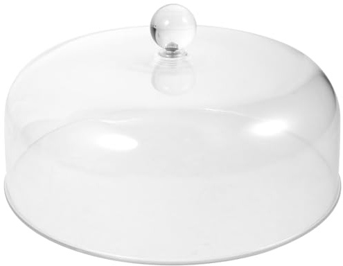 DOITOOL 9 Inch Round Acrylic Cake Stand Cover,Acrylic Food Dome Clear Cake Dome Cover Food Cover Cake Lid Serving Dome for Cupcake, Cheese, Dessert Wedding Decoration