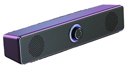 ICOSAR Barre de son surround filaire pour ordinateur de bureau, ordinateur portable, PC, TV, mini haut-parleur, système Home Cinéma