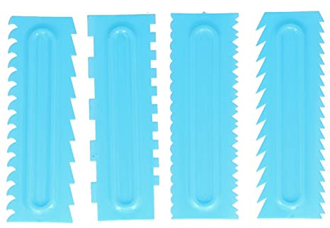 Grattoir à crème, grattoir à gâteau, lisseur à gâteau, peigne de décoration de gâteau, lisseur à crème pour gâteaux, fondant, mousse, pâtisserie, gâteau de mariage, gâteau