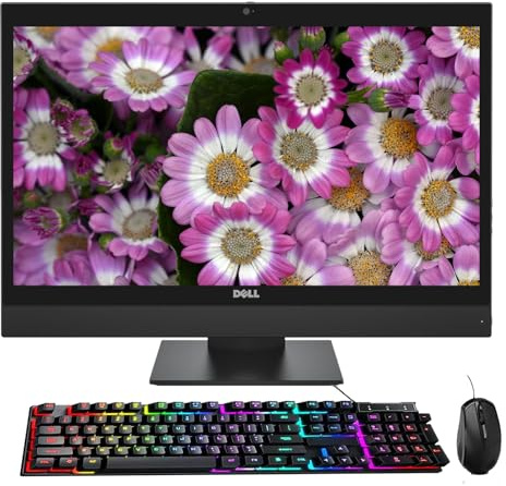 Dell Optilex 7450 AIO Tout en Un PC de Bureau, 23.8in FHD(1920x1080), Intel Core i5-6500, 8 Go de RAM, 256 Go SSD, HDMI, US Clavier QWERTY, Win11 Pro (Rénové)