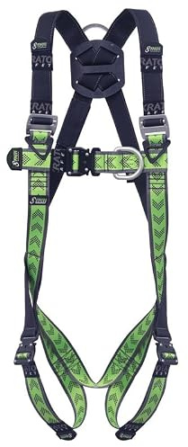 Kratos Safety MOVE 3 - Imbracatura di sicurezza per ponteggi, taglia L-XXL, EN 361, con punto di raccolta dorsale e sternale, chiusura rapida, fino a 140 kg
