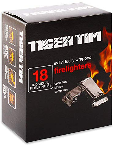 CATJOY Tiger Tim 18 Wrapped Firelighters