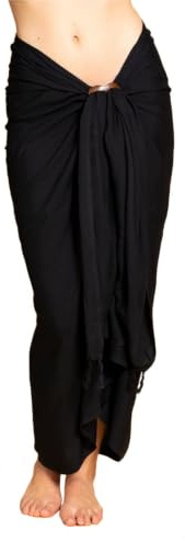 PANASIAM Sarong uni black, 250x116cm