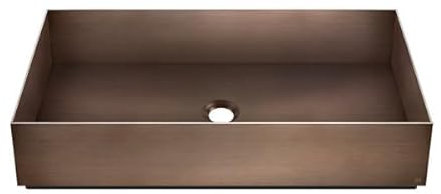 Gessi 316, Lavabo de sobremesa de acero inoxidable 600x400mm, 54606, Color: PVD cepillado de cobre