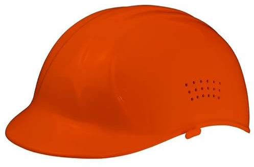 Delta Plus ERB Safety 67BCT Bump Cap with Tab WEL19473OR - Lightweight Head Protection for Work, Construction, & Home Improvement, Ideal for Low-Impact Safety, Orange