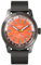 DeTomaso World Explorer Automatic GMT Gray ORANGE Grau Orange Herren Armbanduhr Analog Automatik Mesh Armband Grau