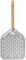Pala per Pizza Forata 30 x 40 cm Pala Pizza Legno con Manico in Legno Antiscottatura Pala Barella per Pizza in Alluminio Superficie per Forno Pizza Pane Torta