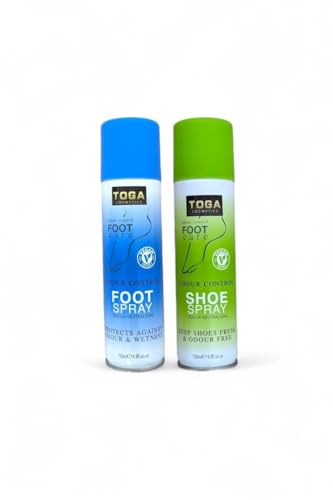 Odour Control Shoe Spray & Foot Spray, 150ml Cans. Antibacterial & Anti-fungal…