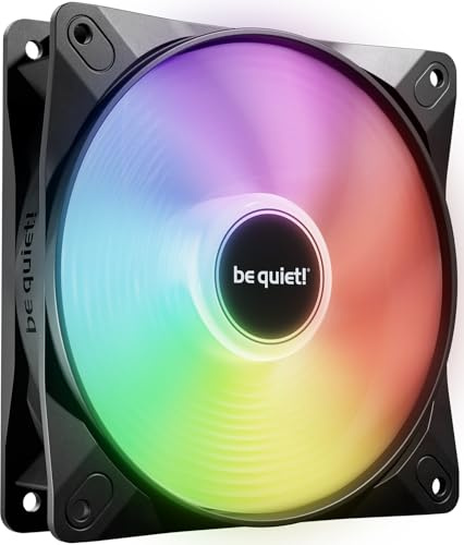 BeQuiet LIGHT WINGS LX 120mm PWM high-speed Chassi-fläkt Svart (B x H x D) 120 x 120 x 25 mm inkl. LED-belysning