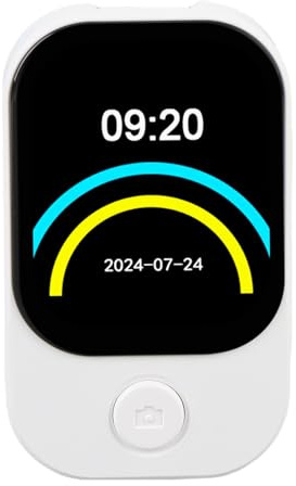 RASTKY Lettore Musicale HiFi Touchscreen con Divertimento Musicale Wireless per gli Appassionati di Sport, Bianco (Con scheda di memoria 64G)