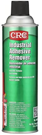 CRC Industrial Adhesive Remover, 15 Wt Oz, Low VOC Formula, Quick Removal of Adhesives, Aerosol Spray