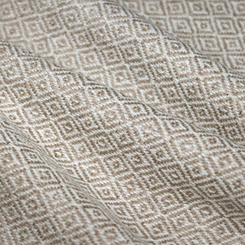Lorenzo Cana – kashmirfilt, 100 % kashmir, fluffig mjuk filt beige brun, filt handvävd, soffpläd ullfilt – 9617677
