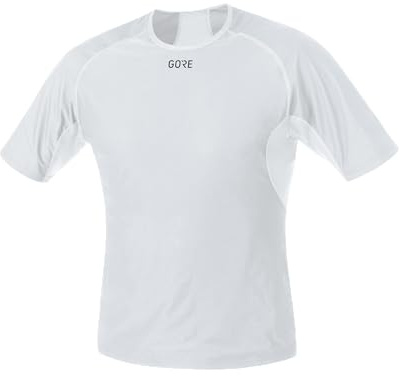 GORE WEAR M Homme Sous-maillot à manches courtes GORE WINDSTOPPER, S, Gris clair/Blanc