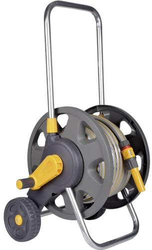 Hozelock 45M - Carrello avvolgitubo Montato, Colore: Grigio