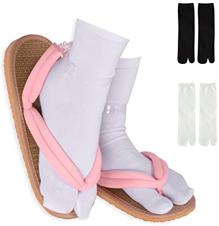 Anime Unisex Cosplay Clog Shoes Japanese Cosplay Prop Oshitari (7.5,Pink)