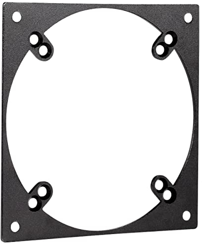 DolDer 120 su 90/80 mm PC ventola adattatore telaio adattatore ventola, accessori per dispositivo di raffreddamento (nero)