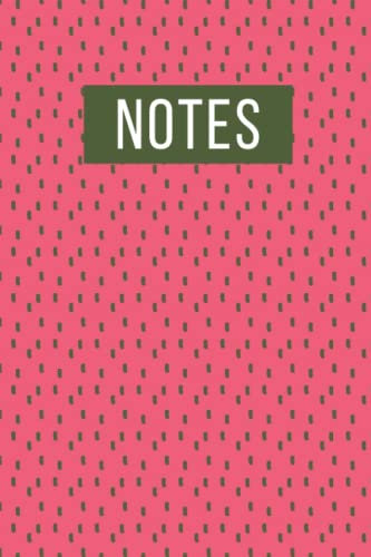 Cute Notebook for Women, Lined Paper, Cute Notebook Journal for Women, Pink and Green Strawberry Seeds, Notebook Journal for Writing, Cute Notebooks ... Notebook College Ruled, 6 x 9, 120 pages