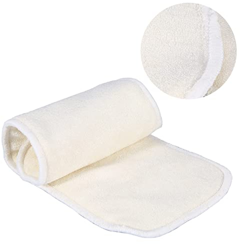 Windeleinlagen, 4-lagige Bambusfaser-Inkontinenzpflege, Mikrofaser-Einlagen, Einlagen für Erwachsene, Stoffwindeln, Windeleinlage, für Jede Windel