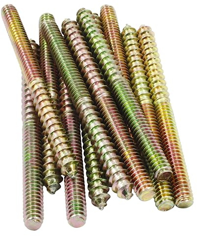 Biaungdo 1/4-20 x 3 Inch Hanger Bolts, 12 Pcs
