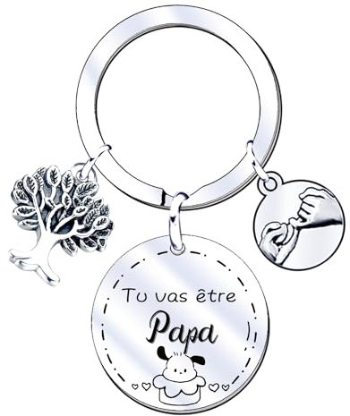 JRZDFXS Cadeau annonce grossesse Papa Porte clef Futur Papa Porte clef Papa Porte clé futur Papa Cadeau Papa naissance Cadeau papa anniversaire cadeau papa noel cadeau papa personnalisé