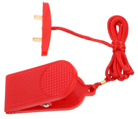 Generisch Interruptor de emergencia para cinta de correr, llave de repuesto con diseño de doble inserción para dispositivos de fitness, interruptor de seguridad, accesorios