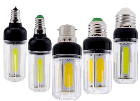 Confezione da 10, lampadina LED COB AC85-265V E27/E26/E14/B22 6W/8W lampada da interno for la casa(Cold White,E26)