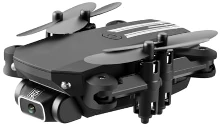Garneck Dron Cuadricóptero Plegable Mini Dron Rc Para Fotografía Aérea Con Luz Led Bolsa De Viaje
