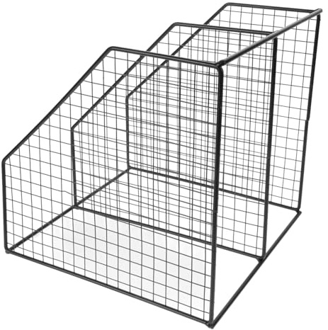 PartyKindom Estante para Ollas De 3 Niveles Escalonado Negro, Organizador Resistente para Fregadero, Accesorio Multifuncional para Almacenamiento Cocina, Hogar y Apartamentos