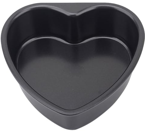 SUPVOX Tortiera a Forma di Cuore 15 Cm Fondo Rimovibile, Teglia Antiaderente per Forno e Microonde, Stampo da Forno Versatile per Dolci Fatti in Casa e Feste