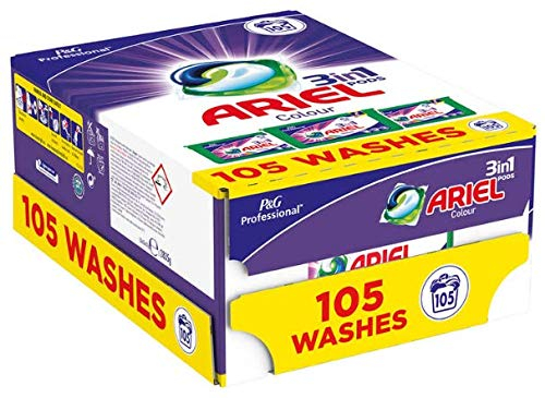Ariel 3-i-1 Pods Colour and Style – kapslar med flytande tvättmedel – 105 tvättladdningar