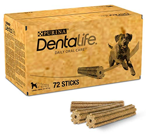PURINA Dentalife Multipack Hunde-Zahnpflege-Snacks reduziert Zahnsteinbildung Maxi 72 Stück