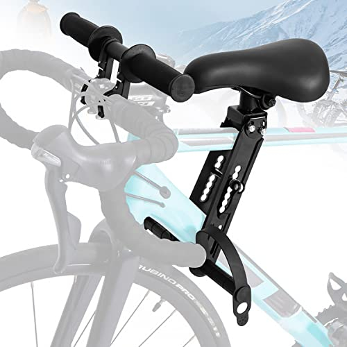 MidGard Fahrrad Kindersitz für Befestigen vorne am Rahmen, Kinder-Fahrradsitz mit Lenkergriffe für sicheren Halt, geeignet für Kinder im Alter von 2-5 Jahren