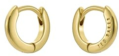 Ted Baker Crisete Logo Hoop Earrings (10mm) For Women (Gold)