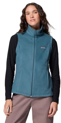 Columbia Gilet da donna Benton Springs, gilet in pile, Everblue, XL