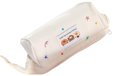 Skolkit - Bear School Pocket - skolmaterial arrangör skickad för kvinnliga studenter barn, Krämfärgad, riferimento alla descrizione, Se beskrivningen