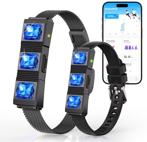 iSo Tech Fitness Tracker sin Pantalla, Smartband Smartwatch para Mujer Hombre 24/7 Rastreador de Actividad y Sueño con Frecuencia Cardíaca Oxígeno en Sangre HRV, 30 Días, 170+ Modos, App Gratuita