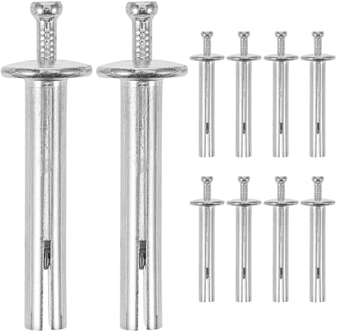 LIFKOME 10pcs Heavy Duty Drive Nail In Anchors Fast Expansion Wall Fixings for Masonry Brick Wall Applications Quick Hammer Installation Concrete Expansion Fasteners