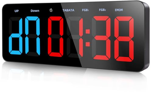 Timer Sport Fitness Grand Minuteur D'intervalle LED de Gym Chronomètre