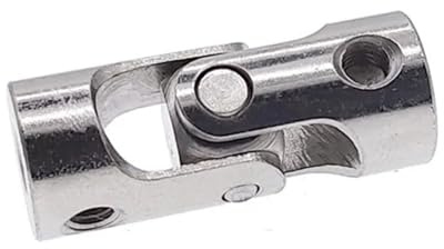 Giunto universale girevole per alberi, Giunto universale for albero motore Accoppiatore in acciaio al carbonio 23mm Lunghezza 9mm Larghezza 2-4mm Albero(3mm to 4mm)