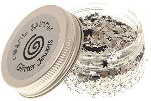 Cosmic Shimmer Glitter Jewels Stars Silver