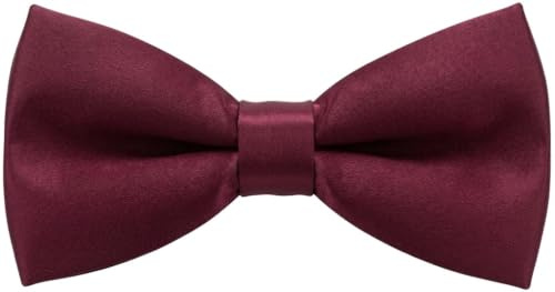 OUTLETISSIMO® PAPILLON RASO SLIM SOTTILE CRAVATTINO FARFALLINO FARFALLA UOMO DONNA ROSSO GRANATA