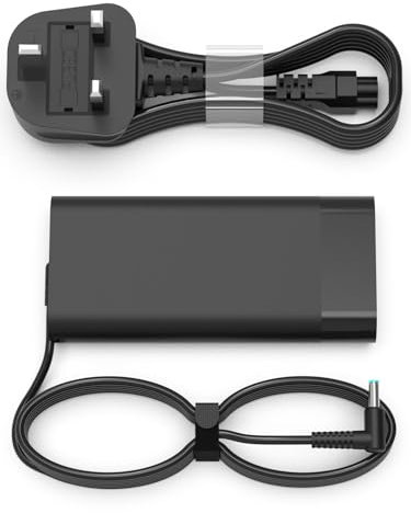 MJXYXCDH 150W 19.5V 7.7A AC Charger Fit for HP ZBook 17 Stuido 15 G3 G4 G5 G6 G7, HP OMEN 15 17, HP Pavilion Gaming 15 17 Laptop Power Supply Cord