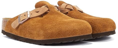 Birkenstock Womens Boston Flats Sandals Brown 7.5 UK
